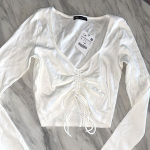 Brand new Zara crop top size large tags still on